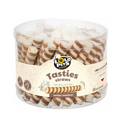 Lolo Pets Classic Tasties Straws Vanilla Vafler 60stk